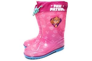 Requeteguay Urban RU Bottes d'eau Patrouille pour filles | Bottes d'eau Paw Patrol Skye et Everest | Bottes d'eau Paw Patrol Semelle antidérapante et fermeture à cordon