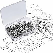 Produktbild von PandaHall 100 Stück Edelstahl S-Haken, 27mm – Aus 304 Edelstahl, Vielseitig Für Küche, Bad, Werkstatt & Deko