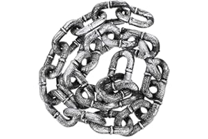 MAGICLULU 3 Feet Halloween Plastic Chains Chain Costume Props for Halloween Cosplay Party Accessory