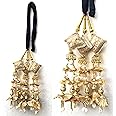 SANDYNAVZ Long Length heavy handicraft Hair Paranda for Women, braid tassles, hair accessory for wedding, Parandi (Golden)