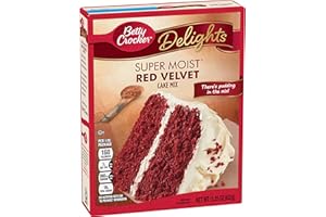 Betty Crocker Super Moist Cake Mix, Red Velvet, 15.25 oz Box