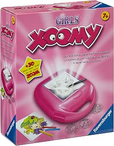Ravensburger Xoomy Midi – Set De Dibujo Con Mesa De Luz Y Lámpara Zoom LED, 30+ Diseños, Maletín Portátil Para Niños +6 Años