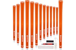 SAPLIZE 13 Piece Golf Grips with Complete Regripping Kit, Standard/Medium, Rubber Golf Club Grips