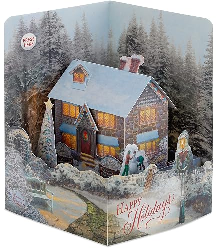 Hallmark Weihnachtskarte 'Silent Night' – Mittelgroße Karte Mit Folie, Rot