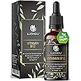 Vitamin B12 Tropfen hochdosiert, Vegan & alkoholfrei 50ml 1700 Tropfen flüssig 3 Formen Aktiv + Depot (Adenosyl- & Methylcoba