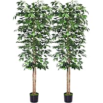 HomeZone - Albero di eucalipto artificiale in vaso ornamentale per la casa, realistico, pianta finta e durevole, in vaso (85 cm