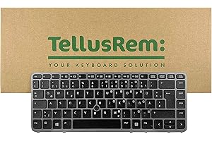 TELLUSREM ersatztastatur Deutsche Hintergrundbeleuchtung für HP 840 G1, 840 G2, 850 G1, 850 G2