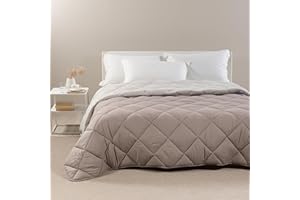 Caleffi - Piumone Matrimoniale Invernale 260x265 cm - Trapunta Matrimoniale Invernale per Inverno e Mezza Stagione - Copriletto in Microfibra Caldo e Morbido - Piumino Autunnale Made in Italy