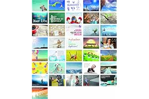 ‎CLEVER POOL Clever Pool Motivationskarten 36 Stück - Postkarten mit Lebensweisheiten - verschiedene inspirierenden Sprüche - hochwertig verarbeitet - Gefühlskarten für das Büro (Satz 2)