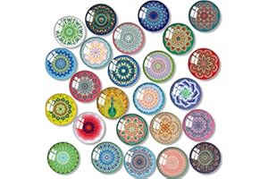 MORCART 30 Pièces Mandela Aimant Frigo, Aimants Tableau Magnétique, Décoratifs pour Réfrigérateur, Tableau Blanc, Cuisine, Tableau d'affichage, Bureau, Enfants, Adultes, Cadeau Amusant (30 mm)