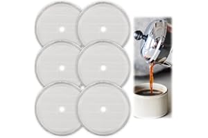 GUANGCAILUN Lot de 6 filtres à café en maille de rechange pour cafetière de 7 cm en acier inoxydable pour cafetière de 350 ml