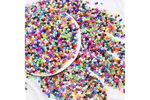 ZHIQIN 10000 Piezas Cuentas para Planchar 50 Colores Fuse Beads de 5mm DIY Manualidades Cuentas Derretir Regalo para Fiestas de Cumpleaños NiñOs y NiñAs
