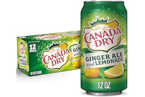 Canada Dry Ginger Ale and Lemonade 12-12 fl oz Cans (Pack of 24)