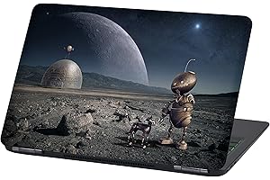 FINEST FOLIA Laptop Foil protection Cover adhesive film notebook sticker self-adhesive vinyl skin sticker (13-14 Inches, Lp49 Robot)