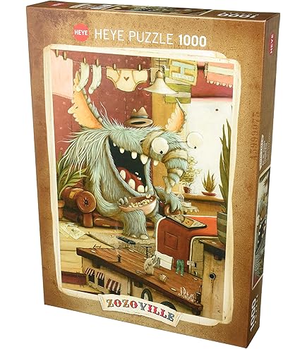 Puzzle Heye Rowboat Zozoville - 1000 Pièces - Johan Potma - Occasion