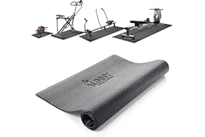 SUNNY HEALTH AND FITNESS Sunny Health & Fitness Non-Slip Home Gym Mat for Treadmill, Exercise Equipment Mat, Workout Floor Protection Foam Pad for Bike, Elliptical, and Stepper, Mat for Yoga/Standing Desk, 4 Size Available