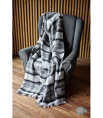 Couverture Plaid En Pure Laine Mérinos Sheepmania - 160x200 Cm - TOG 10.5 - Multicolore