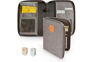 Ehrenkind® Mutterpasshülle | Mutterkindpasshülle | U-Heft Tasche | Mutterpassbuch | Impfpass Hülle Grau | Nachhaltig & Praktisch | Perfekt für den Alltag von Eltern