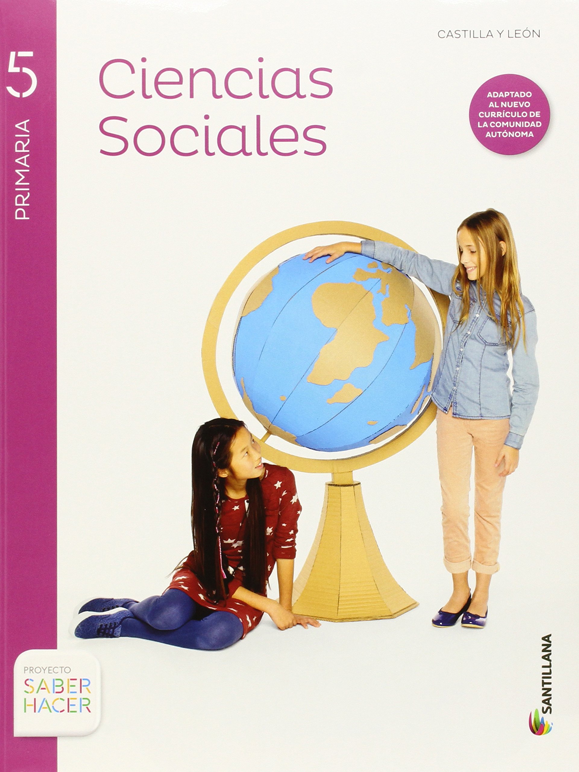 CIENCIAS SOCIALES + ATLAS CASTILLA Y LEON 5 PRIMARIA SANTILLANA
