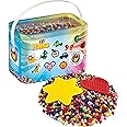 Hama 10,000 Beads & 2 Coloured Pegboards in Bucket, 10.202UK18