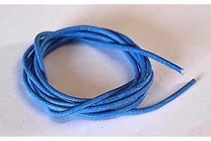 FARBENSPIEL SCHMUCKZUBEHÖR Lederband 2mm • 1m 10 Stück • 20 Farben zur Auswahl (hellblau)