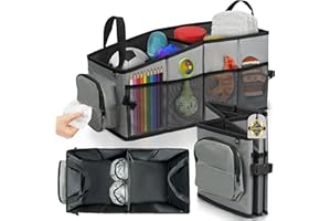 Soz® Multifunktions Kofferraum Organizer für Auto, Wohnmobil, Camper, LKW – Faltbare 12-Fach-Gadget Box – 24 Liter – 53 x 25 x 23,3 cm – Grau