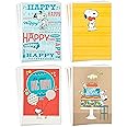 Hallmark Peanuts Birthday Cards Assortment, Snoopy Designs (12 Cards with Envelopes)