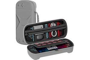 TXWLLIU Tragetasche für Nintendo Switch 2 Konsole 2025, Harte Tragbare Eva Reisetasche mit 10 Spielkartensteckplätzen für Switch 2, Grau