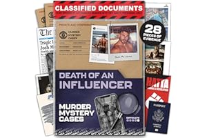 LUCKY EGG MMC Death of an Influencer – Thrilling Murder Mystery Games for Adults in Bali Paradise – 28 Realistic Evidence Pieces, 150 Min Gameplay (3.5/5 Difficulty) – Cold Case Files Game for 1-10 Players
