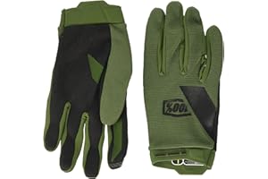 100 Percent RIDECAMP Glove Fatigue-LG Guantes para ocasión Especial, Verde, Mediano para Hombre