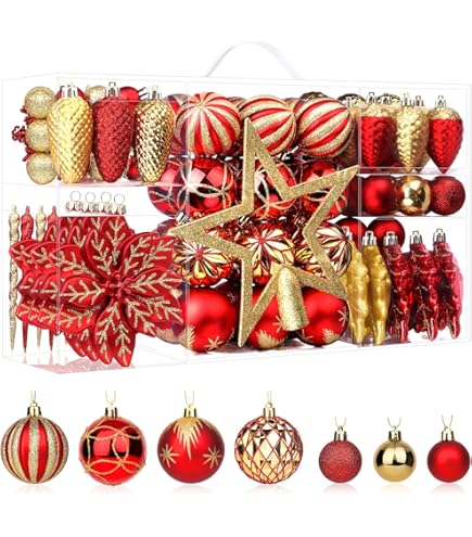 Decoris Kerstballen - 30st - kunststof - bruin-goud-champagne - 3 cm | Leen Bakker