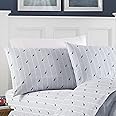 Nautica - Twin XL Sheet Set, Cotton Percale Bedding Set, Crisp & Cool, Stylish Home Decor & Dorm Room Essentials (Audley Blue, Twin XL)