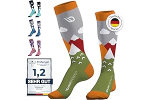 Diasports Skisocken Kinder aus Merinowolle | Warme Merino Thermosocken | Ski Kniestrümpfe für Mädchen & Jungen | Dicke Wintersocken für Kinder | KIDSTARS