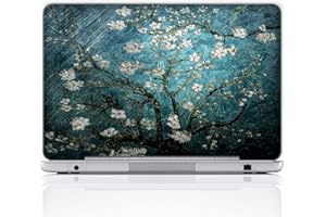 Meffort Inc 17 17.3 Inch Laptop Notebook Skin Sticker Cover Art Decal (Free wrist pad) - Vincent van Gogh Almond Blossoming