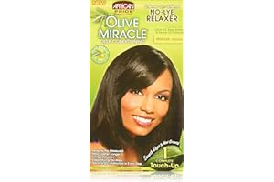 African Pride Olive Miracle Deep Conditioning No-Lye Relaxer - Regular Kit - 1 Complete Touch-Up by African Pride