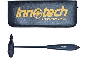 INNOTECH INSTRUMENTS Innotech Tromner neurologischer Reflexhammer für Hautreflexe und Oberflächenreaktionen (Schwarz)