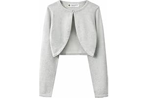 BlackButterfly Niñas Manga Larga Brillante Bolero Cárdigan