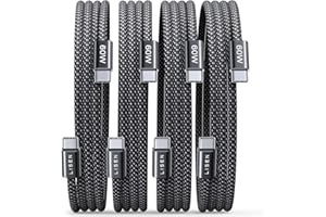 LISEN 4 cavi di ricarica USB-C, da 0,5 m, 1 m, 2 m, 3 m, 60 W, supportano la carica rapida PD 3.0, per iPhone 15 Pro Max Plus, Samsung Galaxy S24, iPad Air/Pro 2024, Tab, Mi, Xiaomi, Huawei, OnePlus