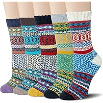 Chaussettes D'Hiver Pour Femmes - Lot De 5 Paires - Dentelle - Noir