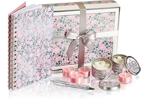thegiftbox Scented Candle Gifts for Women with Notebook and Pen Gifts for Mum Ladies Luxury Gifts for Birthday Christmas Gifts (Sweetstar)