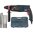Inditrust DUMDAAR DM26 1250W 26mm hammer drill with SDS drill bits and chisels (BLUE) 100% Copper Winding