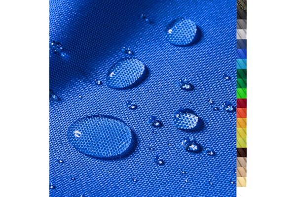 1buy3 "MONACO" Tejido de poliéster impermeable | 300cm x 160cm | Columna de agua 12.000 mm Color 15 | Azul | Tejido de poliéster 160cm de ancho por metro impermeable EXTERIOR