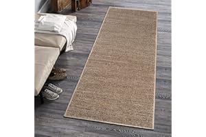 CARPETO RUGS Mazovia Alfombra de Pasillo Larga - Design Abstracto Moderno Pelo Corto - Alfombras de Pasillo por Metros - Alfombras para Pasillos Largos - Moqueta por Metros - Beis 80x600cm