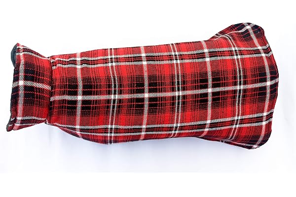 Pets Planet Winter Clothes - Reversible Jacket With Checkered Red Design, Warm Coat for Dogs, Windproof Cold Weather Wearing (S, 14 Inch)