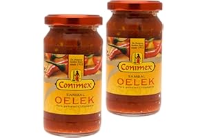 Conimex Sambal Oelek, Salsa Speziata Indonesiana, Peperoncino Macinato, 2 x 200g