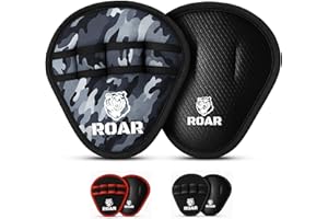 Roar® Guantes Gimnasio Hombre – Manoplas Gym y Calleras para Pesas, Grip Antideslizante y Protector de Manos, Guantes Crossfit y Calistenia, Gym Gloves Men Deportivos