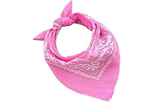 JOPHY & CO. 100% algodón BANDANA SET 3/5/10 para Mujeres Hombres Niños Unisex Único y/o Paisley Pattern COD. A644