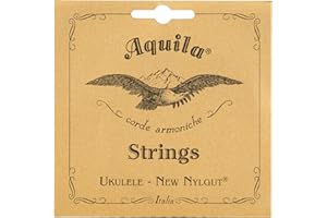 AQUILA CORDE ARMONICHE Aquila AQ U NN 28U New Nylgut BanjoUke Set (GCEA, high-G, 3rd C Rot String)