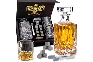 WHISISKEY Whiskykaraff Set - Whisky Gåvoset - Whiskykanter Present till Män