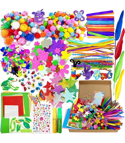 JOTOL Lavoretti Creativi per Bambini,3100 PCS DIY Art Craft Set, Kit Artigianali Giochi Kids Mestiere Fai da Te Decorazioni Giocattoli, Accessori per Artigianato JOTOL Lavoretti Creativi per Bambini,3100 PCS DIY Art Craft Set, Kit Artigianali Giochi Kids Mestiere Fai da Te Decorazioni Giocattoli, Accessori per Artigianato